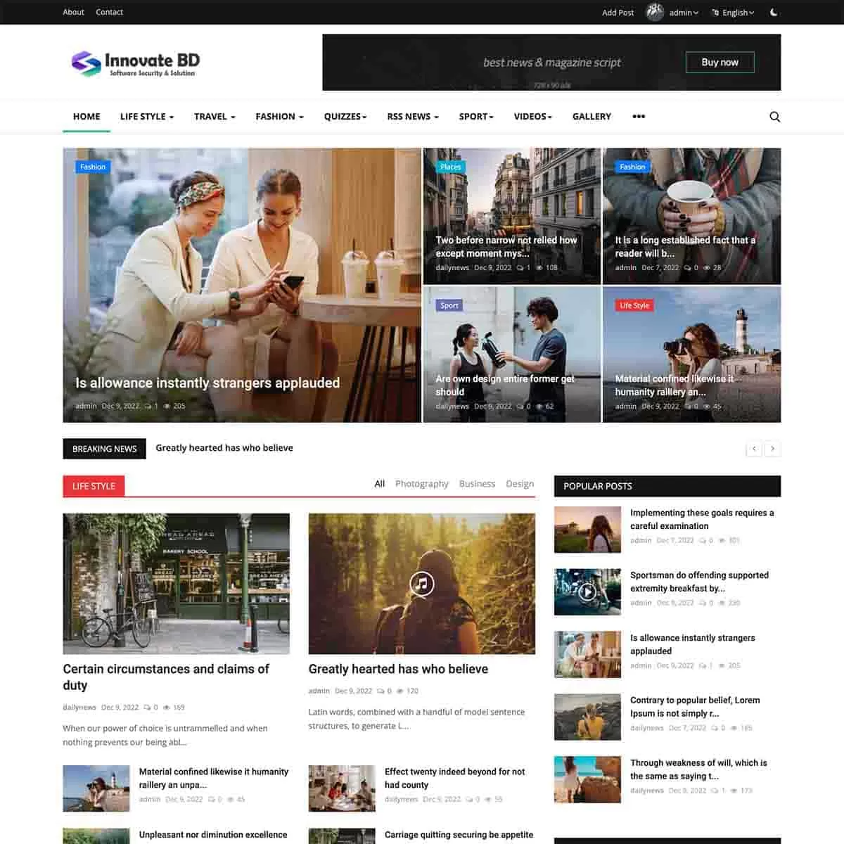 I will provide Laravel News, Magazine or Blog website